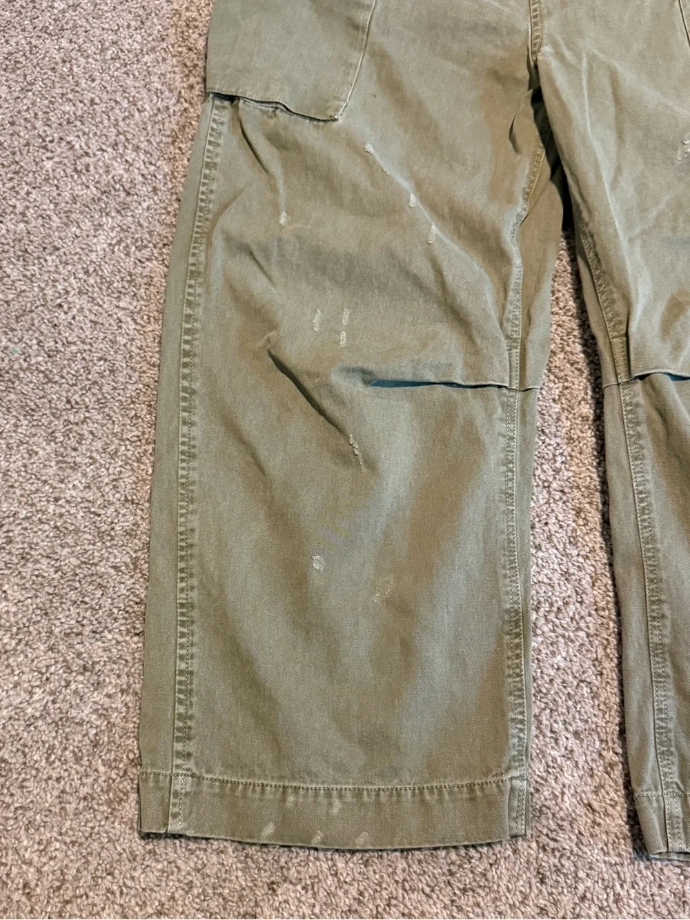 Free People Olive Green Cargo Pants